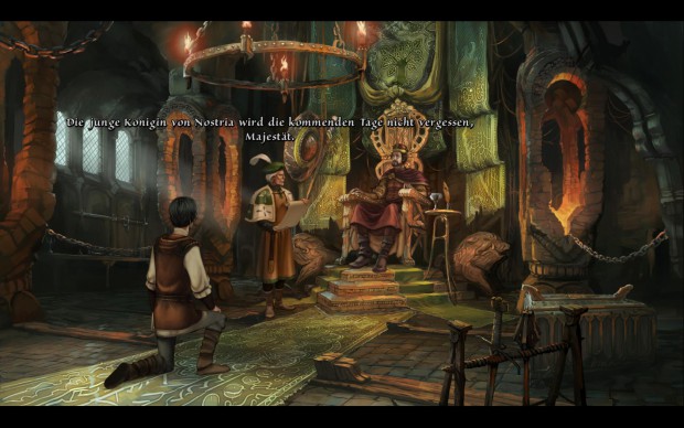 Sogar dem örtlichen König begegnet der Spieler.